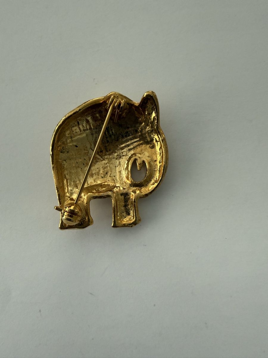 Spille & Fermagli: Modeschmuck Brosche Elefant  – Usato da Pfeffikon LU venduto da pepino17 1