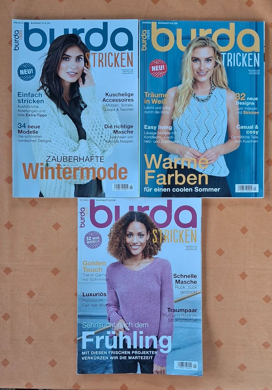 Zeitschriften & Magazine: 3 Strickhefte "Burda Stricken" – Gebraucht aus Wislikofen von jessy75