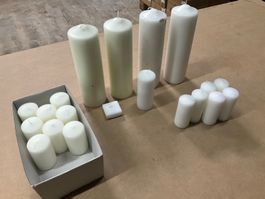 836 Posten Kerzen Rohlinge aus Liquidation