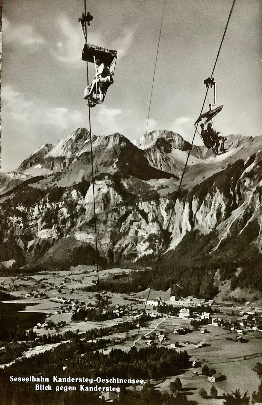 Ansichtskarten: SESSELBAHN Kandersteg-Oeschinensee - Berner Oberland – Gebraucht aus Root von ENGLAND-TREASURES 1