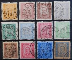 Portugal Kat. 66-77 gest. 1892 Kat. 350 Euro
