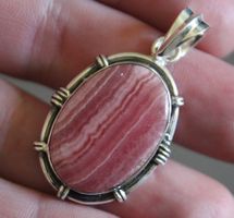 NEU: Rhodochrosit Argentinien Anhänger  Schmuck
