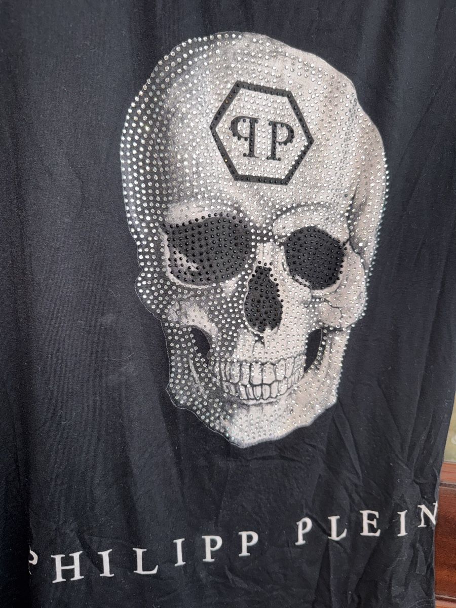 T-shirt: Tshirt mit Glitzer Steinen Philipp Plein – Usato da Obfelden venduto da cesarina10 1