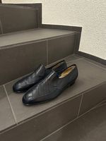 Elegante Herren-Loafer  Dunkelblau Echtleder  Grösse 43