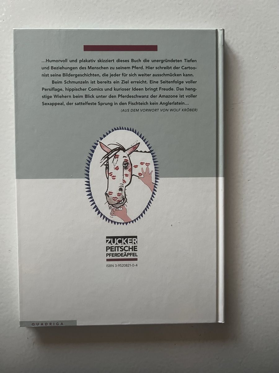 Libri: Buch : Zucker Peitsche Pferdeäpfel – Usato da Kriens venduto da Renggi70 1