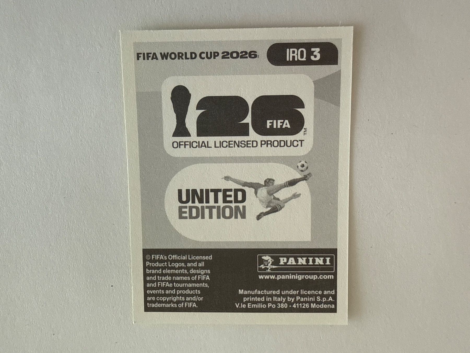 Panini Carte collezionabili: Sulaka IRQ3 - Panini CH Edition WM 2026 – Nuovo (secondo la descrizione) da Grenchen venduto da nicus_aveiro 1