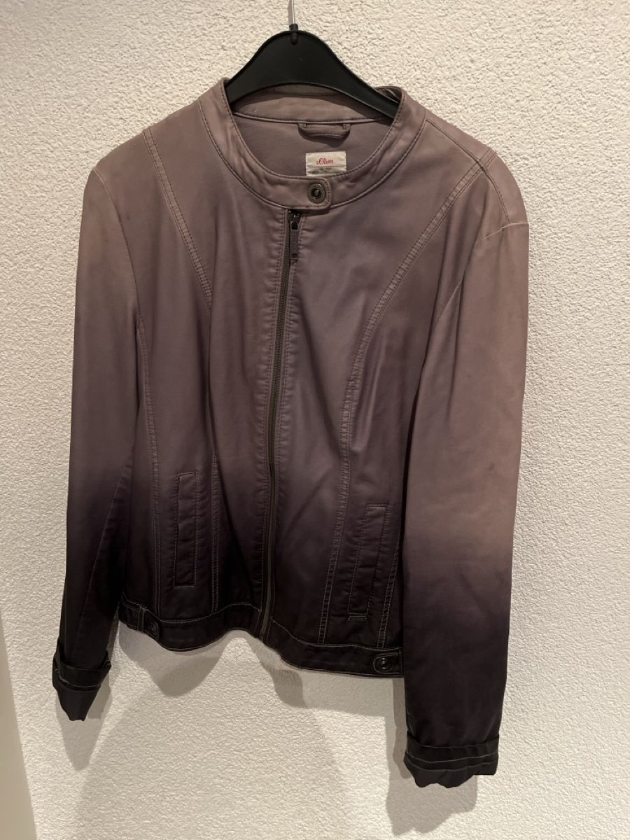 S.Oliver Jacken: s.Oliver Lederjacke mit Farbverlauf Grösse 40 – Gebraucht aus Diepoldsau von Sonne14