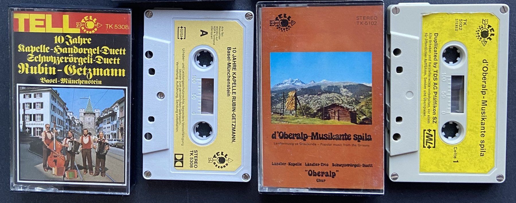 Kompaktkassetten: 4 Musikkassetten Schweizer Folklore – Gebraucht aus Böckten von Hansi36