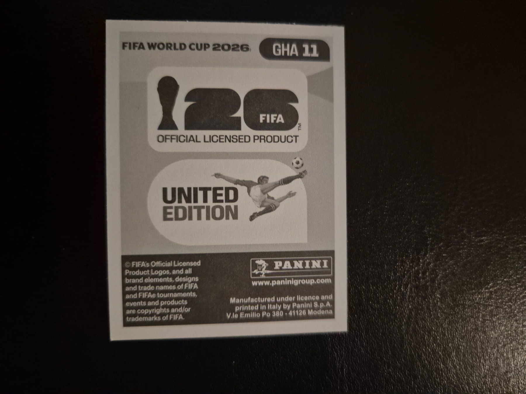 Panini Carte collezionabili: Panini WM 26 GHA 11 – Nuovo (secondo la descrizione) da Rorschacherberg venduto da AJ3108 1
