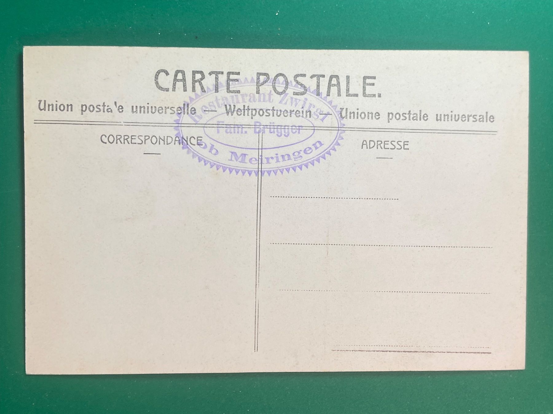 Cartoline postali: Meyringen - Hasliberg – Usato da Steg VS venduto da danwer74 1
