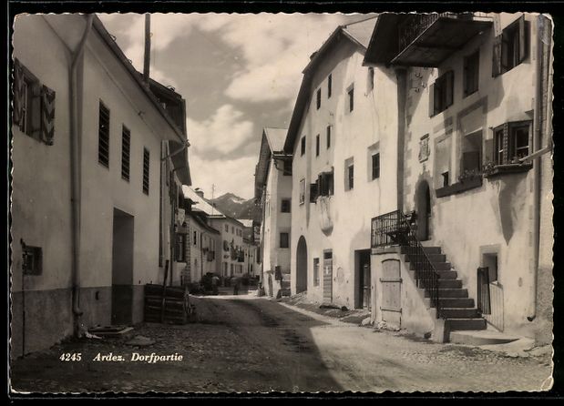 Cartoline postali: AK Ardez, Ortspartie – Usato da Berlin venduto da bartko-reher
