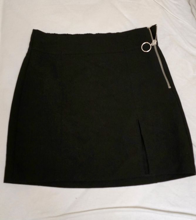 Jupe longue double fente pour femme Uni Taille haute Fente latérale - Blanc - 36-38