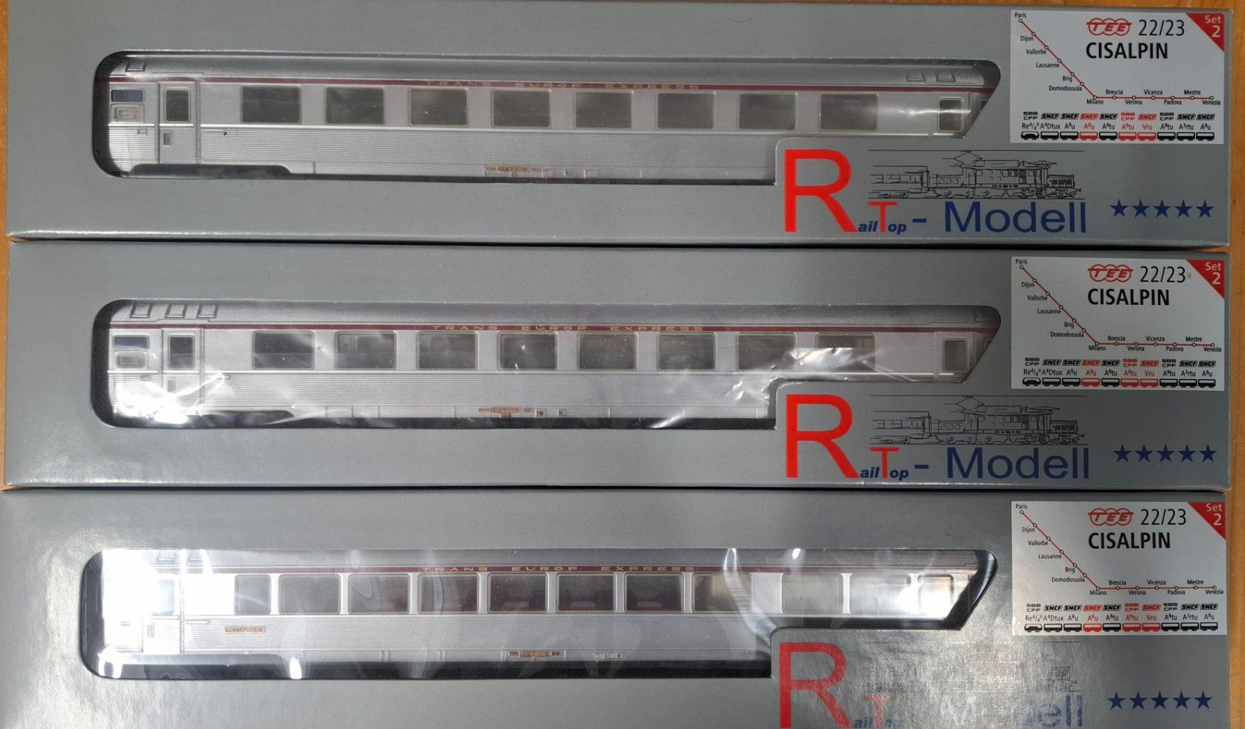 RailTop Modellini di ferrovie: RailTop-Modell TEE  Arbalète + Cisalpin – Nuovo e nell'imballaggio originale da Lajoux JU venduto da trainap 3