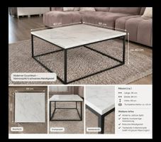 Couchtisch in Marmoroptik
