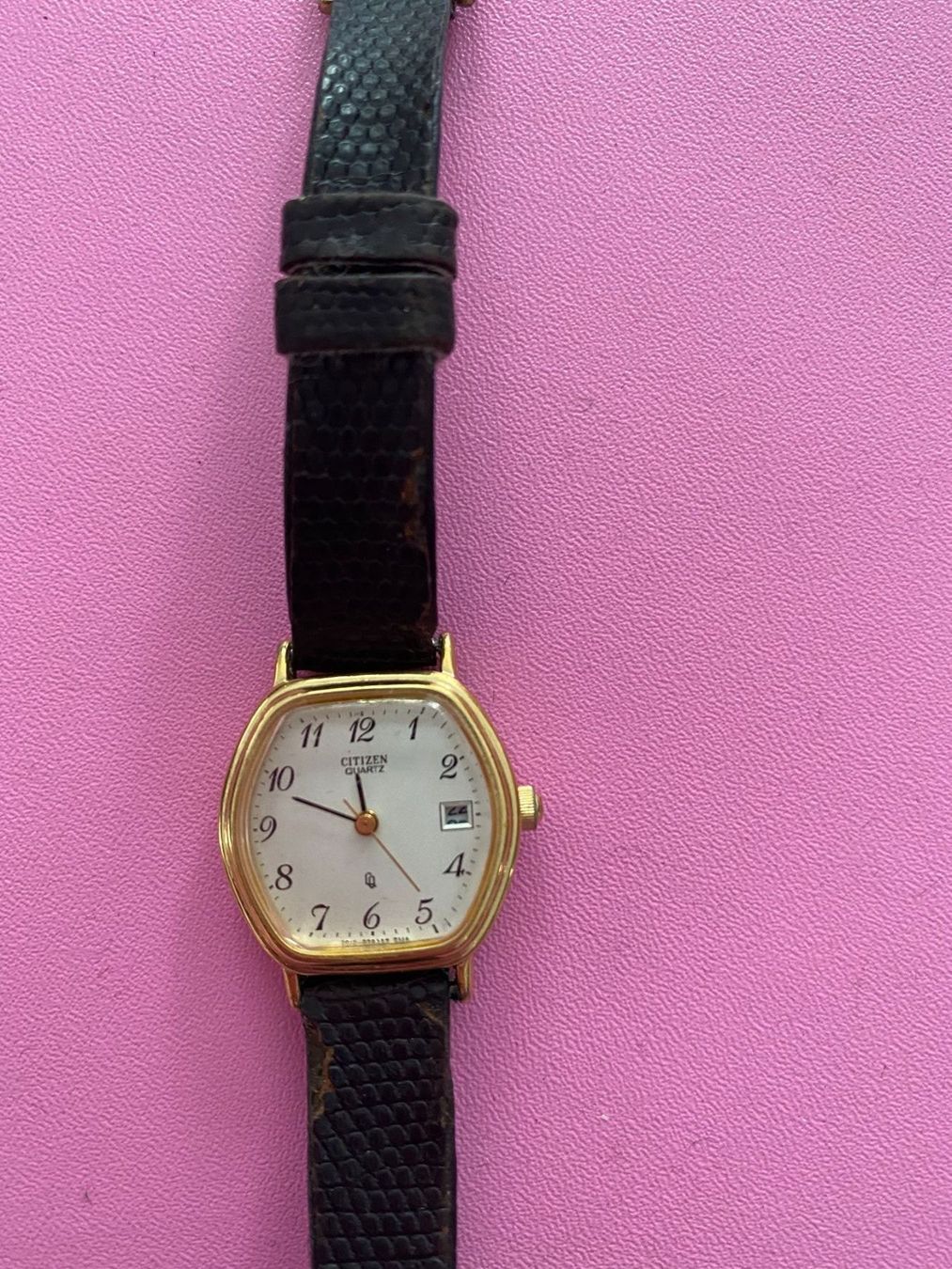 Citizen Uhren: CITIZEN Quartz Damenuhr mit Lederband – Gebraucht aus Bonstetten von MJ45 1