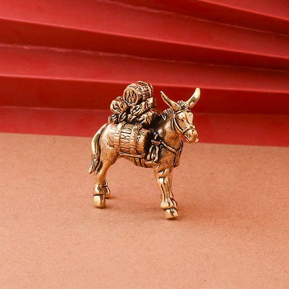 Statuette: Eselfigur Messing 4.1x4.2 cm Setzkastenfigur, Sammelfigur – Nuovo e nell'imballaggio originale da Altenrhein venduto da Solina 2