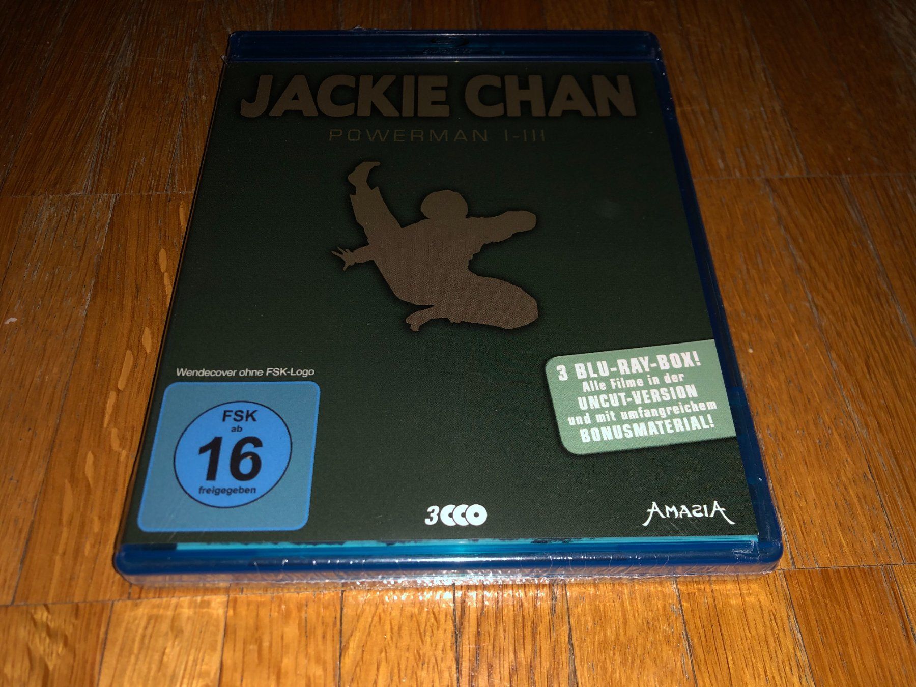 Tutti i DVDs: Jackie Chan - Powerman 1,2 & 3 - BOX - UNCUT – Nuovo e nell'imballaggio originale da Basel venduto da havsok