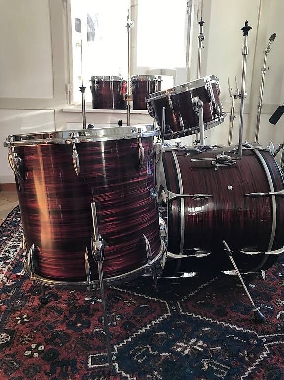 Strumenti musicali: Sonor Teardrop  Original Red Marble mit Bongos – Usato da Weinfelden venduto da phi_7j97 3
