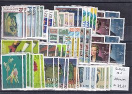 Liechtenstein FRANKATURWARE 2002 Nominalwert ca. CHF 79.60