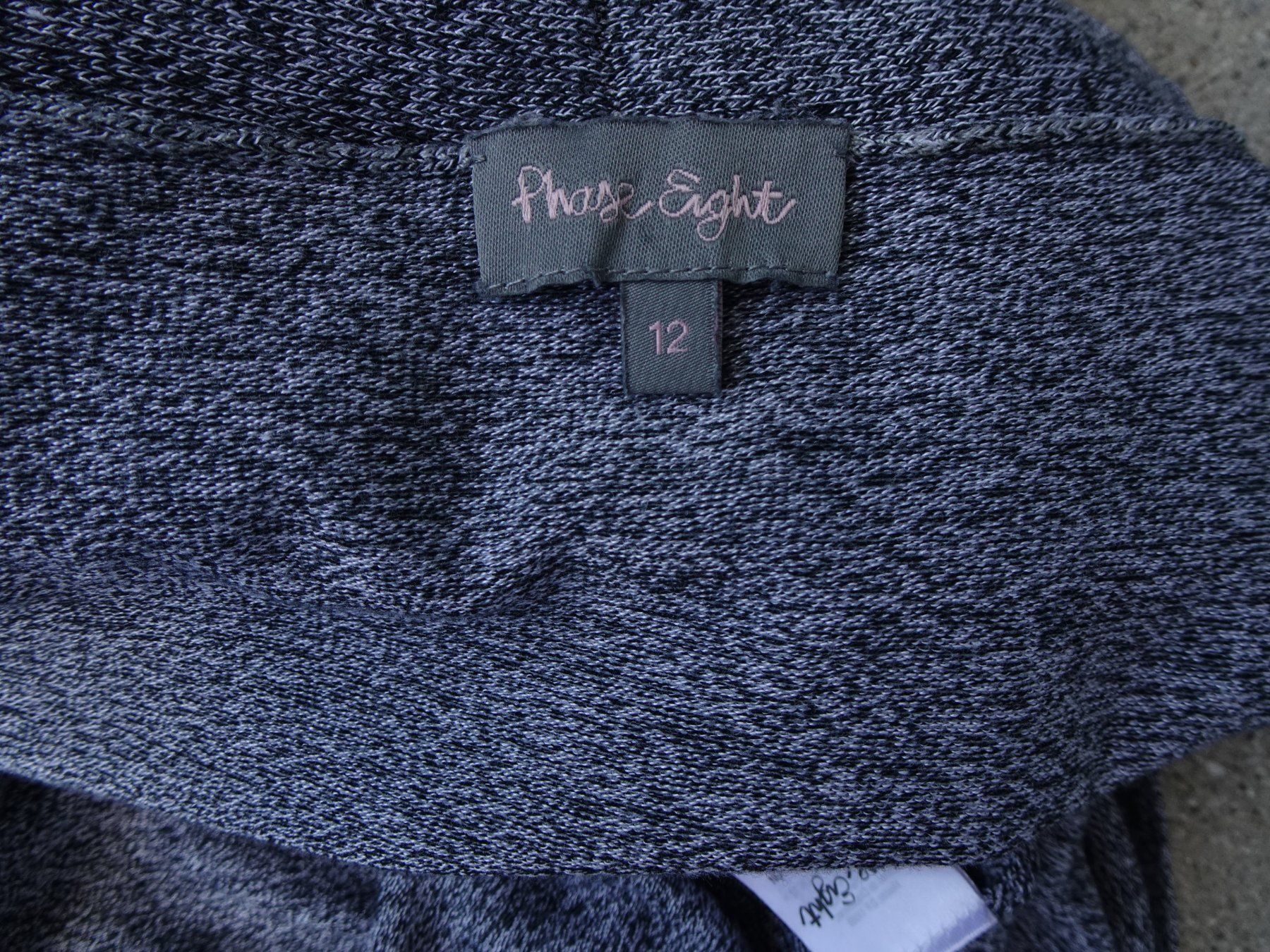 Phase Eight Giacche: Phase Eight Strickjacke grau Gr. 12 /38 lang Strickmantel – Usato da Winterthur venduto da blumeblau77 5