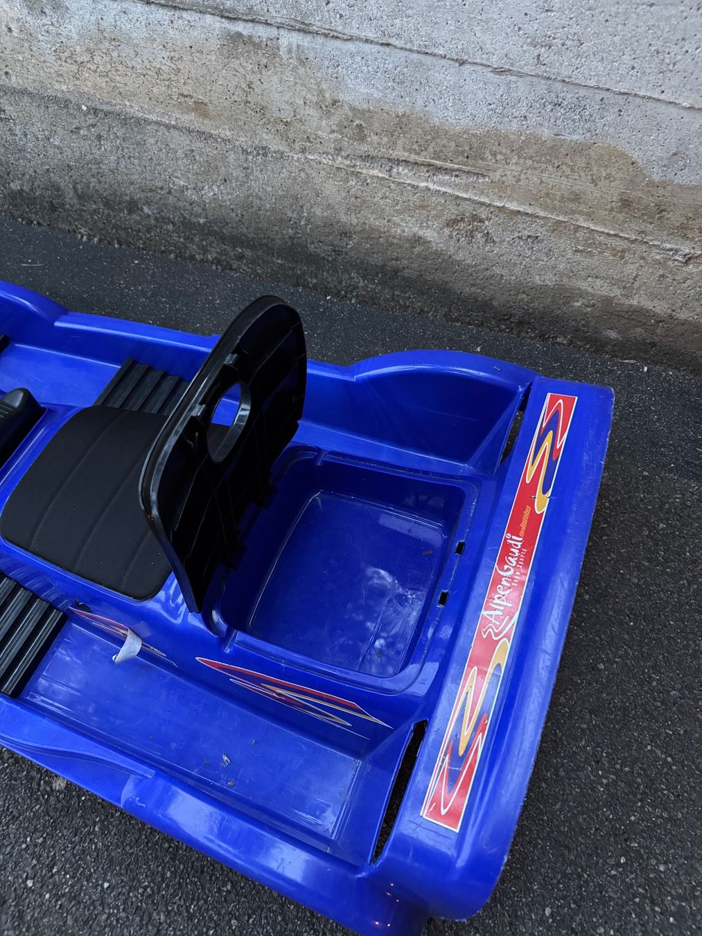 Slitta: Alpengaudi Blue Sledge with Steering Wheel – Usato da Zürich venduto da CircularEco 2