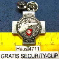 SCHÜTZEN-PIN 100JAHRE VSSV/ASTV 1904 2004 GEPRÄGT SILBRIG