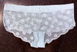 Hellblaue Panty, Grösse 40/42, Spitze neu