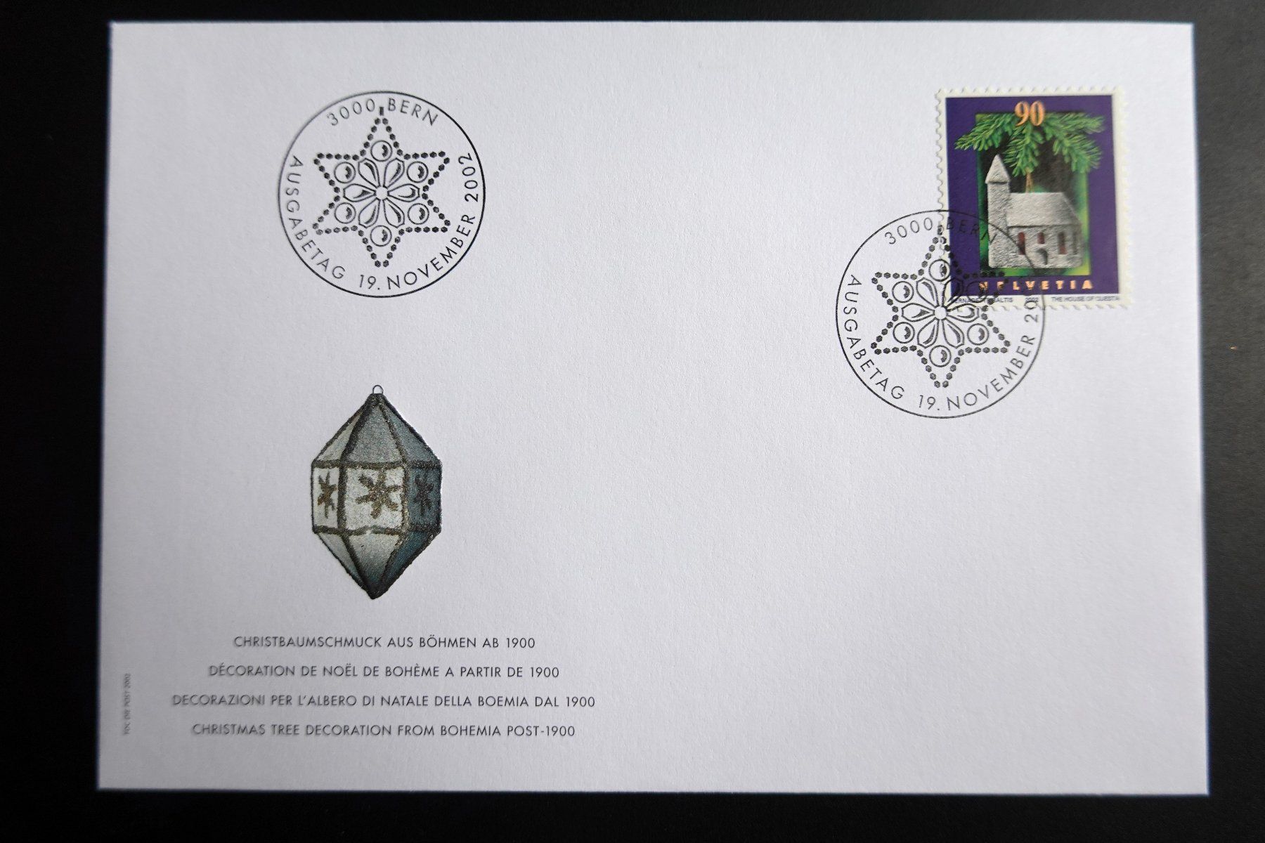 Tutti i francobolli: 2002 FDC Weihnachtsmarke 2002 Christbaumschmuck – Nuovo (secondo la descrizione) da Mettmenstetten venduto da Sutasso