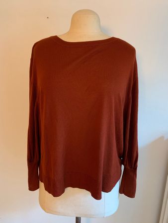 Strickpullover rostrot