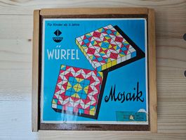 Würfel Mosaik 70er Jahre mit 64 Würfeln
