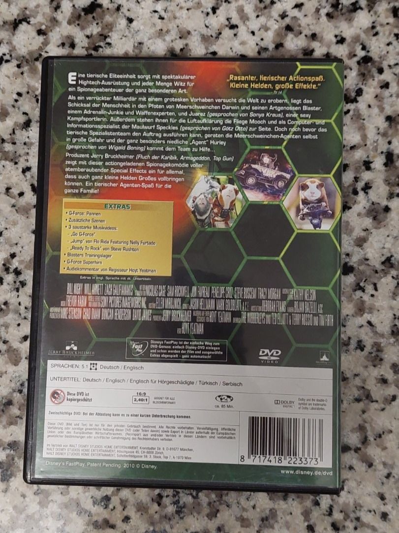 Tous les DVDs: DVD G-Force Agenten mit Biss – D'occasion à Langendorf par MASENI25 1