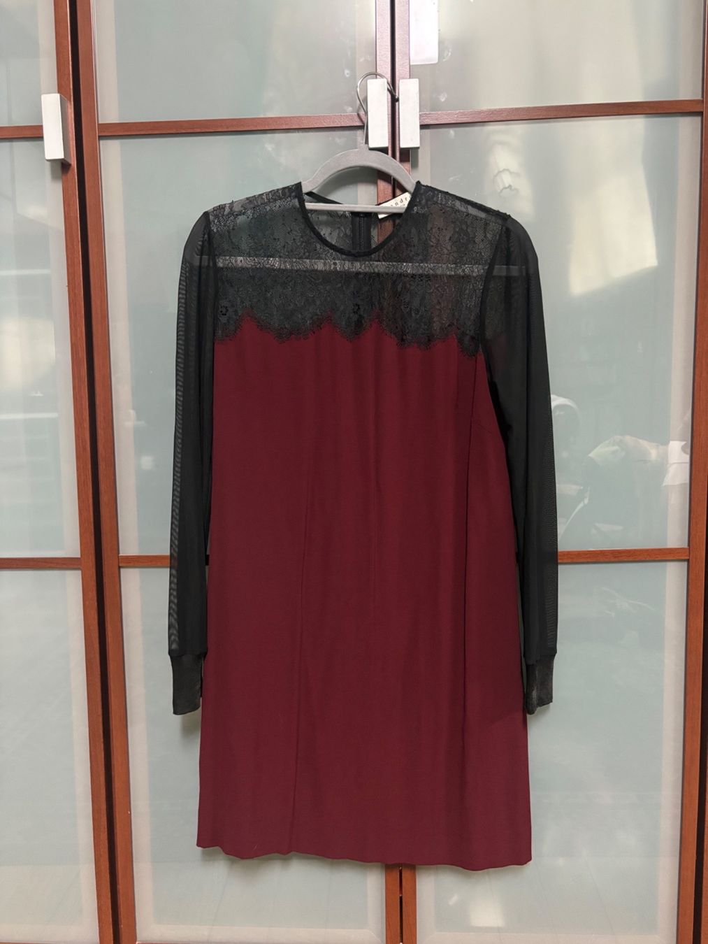 Sandro Vestiti: Sandro dark red lace dress size 2 – Nuovo (secondo la descrizione) da Genève venduto da Bella_909 4