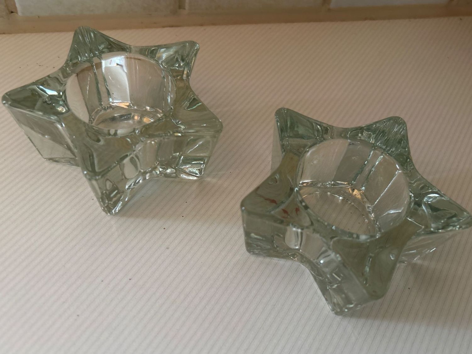 Portacandele: 3 Sternen Teelichthalter Glas Windlicht Deko – Nuovo (secondo la descrizione) da Villnachern venduto da RicardoMary 1