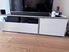 TV-Möbel weiss mit Schubladen sehr guter Zustand