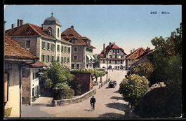 AK Bière, Straßenpartie aus der Vogelschau