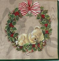 Serviette little weary beas (d266) 2Stk.