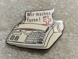 Ansteckpin 41: PTT - Wir machen faxen