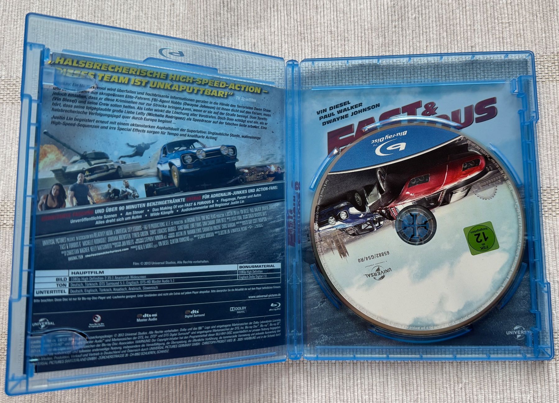 Tutti i DVDs: Fast & Furious 6 [Blu-ray] – Usato da Arbon venduto da drs64 2