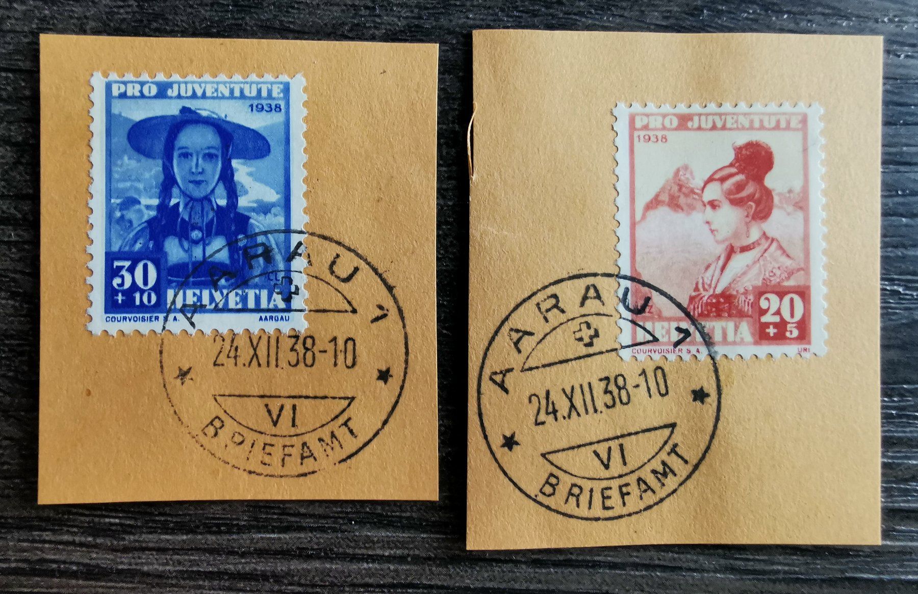 Tutti i francobolli: TR95  Timbre Suisse 1938 Oblitere – Usato da Cousset venduto da Patrick_Collections