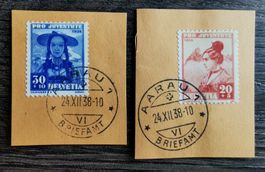 TR95  Timbre Suisse 1938 Oblitere