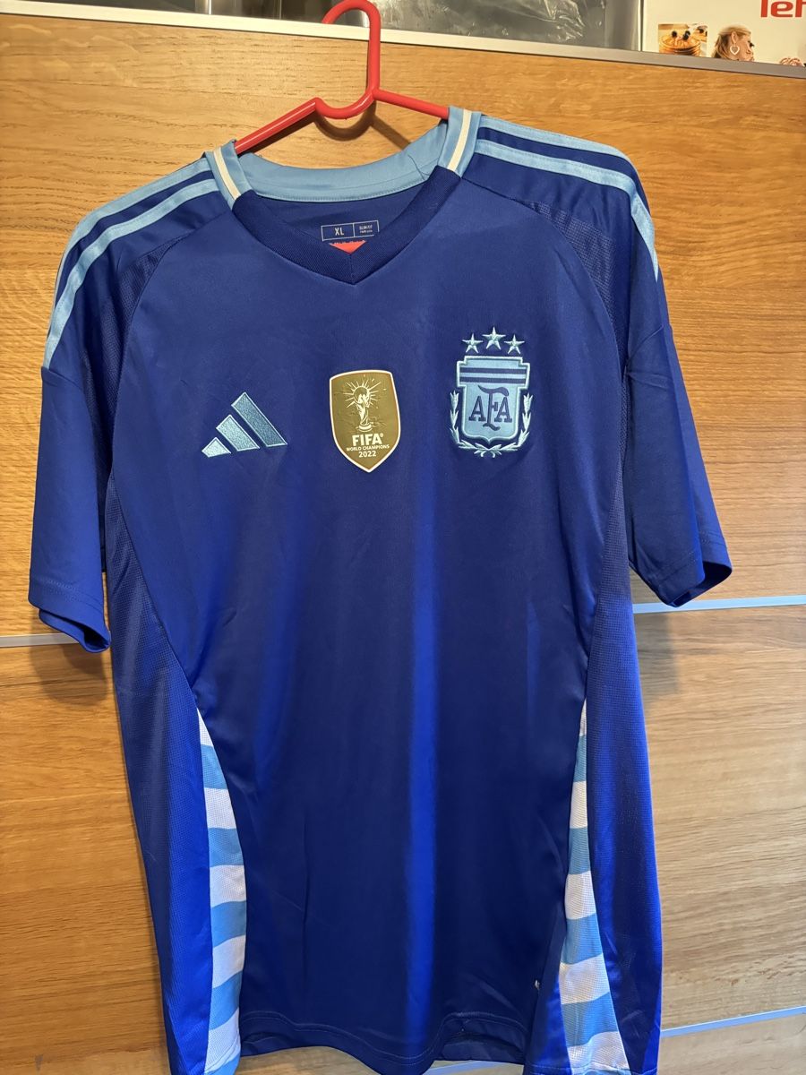 Adidas Canottiere & Pantaloni: Maillot football Argentine – Usato da Genolier venduto da Arnaud-1196