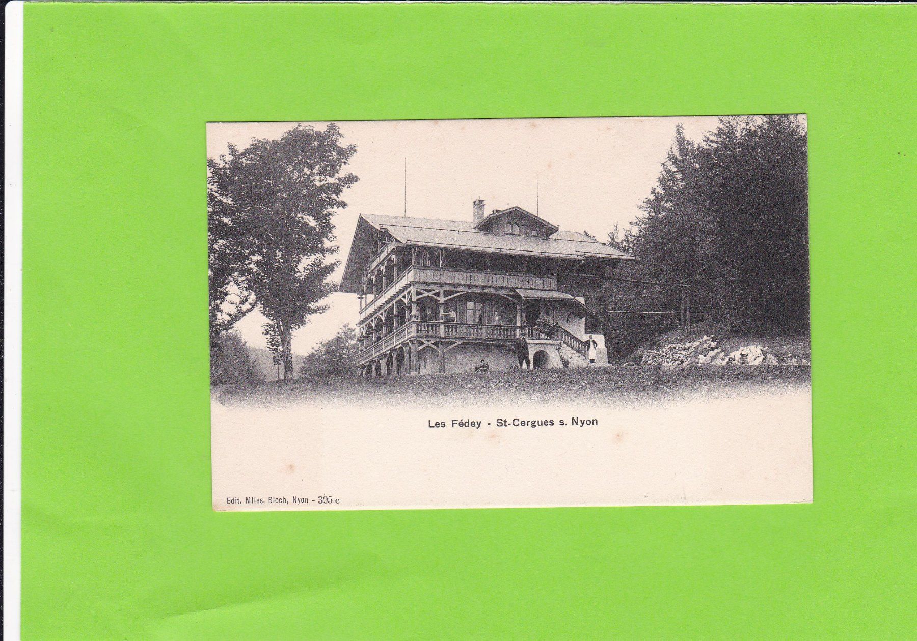 Cartoline postali: Les Fédey-St. Cergues s. Nyon – Usato da St. Peterzell venduto da neckertal