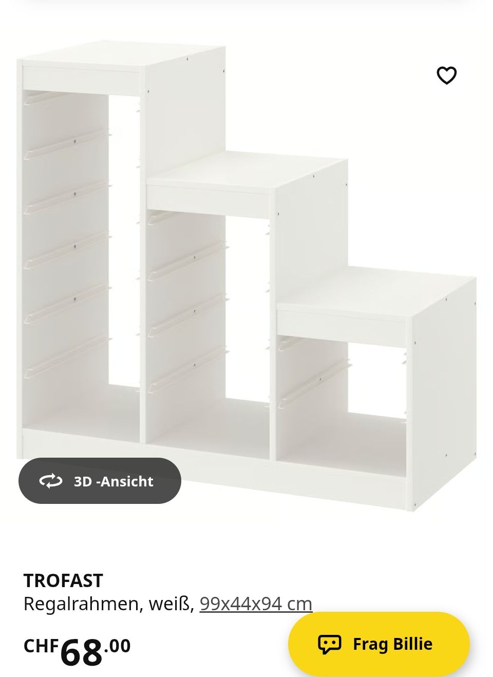Ikea Scaffali: Weißes Regal mit Aufbewahrungsboxen – Nuovo (secondo la descrizione) da Olten venduto da ana_ky9n 1