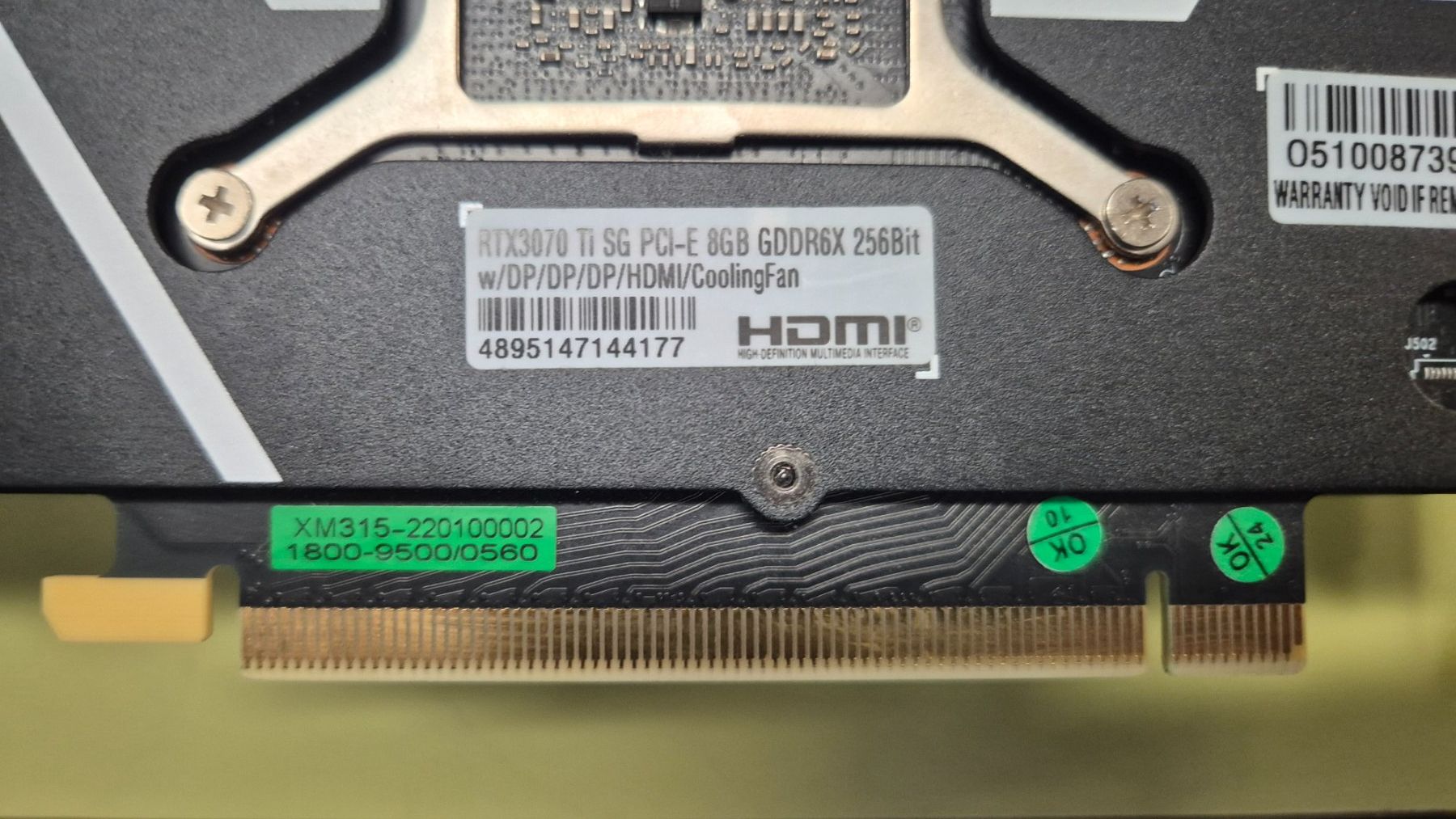 Nvidia Schede grafiche: KFA2 GeForce RTX 3070 Ti SG 1-Click OC – Usato da Dornach venduto da exp_dpy7 2