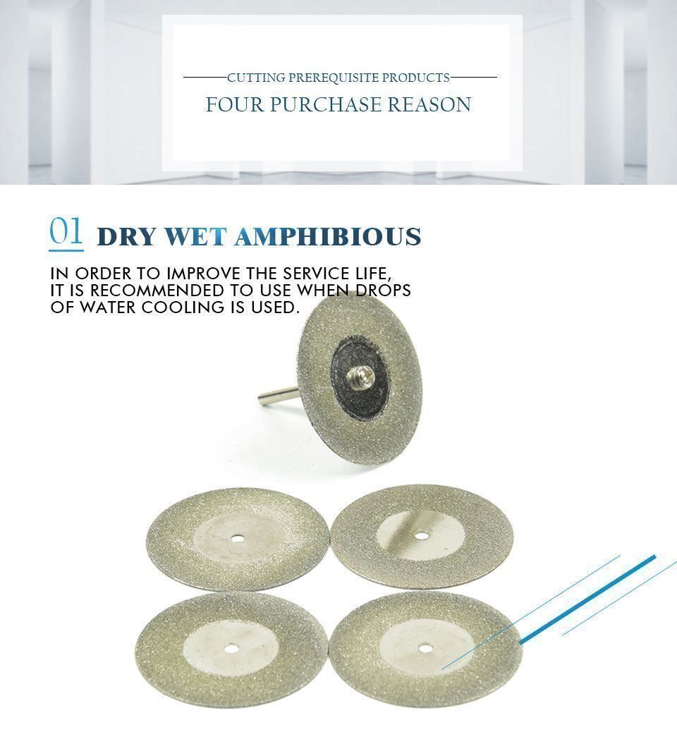 Tutti gli attrezzi: Mini disque de coupe, 5 pièces, 50mm Mini-Schneidscheibe – Nuovo e nell'imballaggio originale da Delémont venduto da musica1948 3