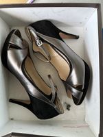 Pumps Navyboot silber-schwarz Grösse 39.5 guter Zustand
