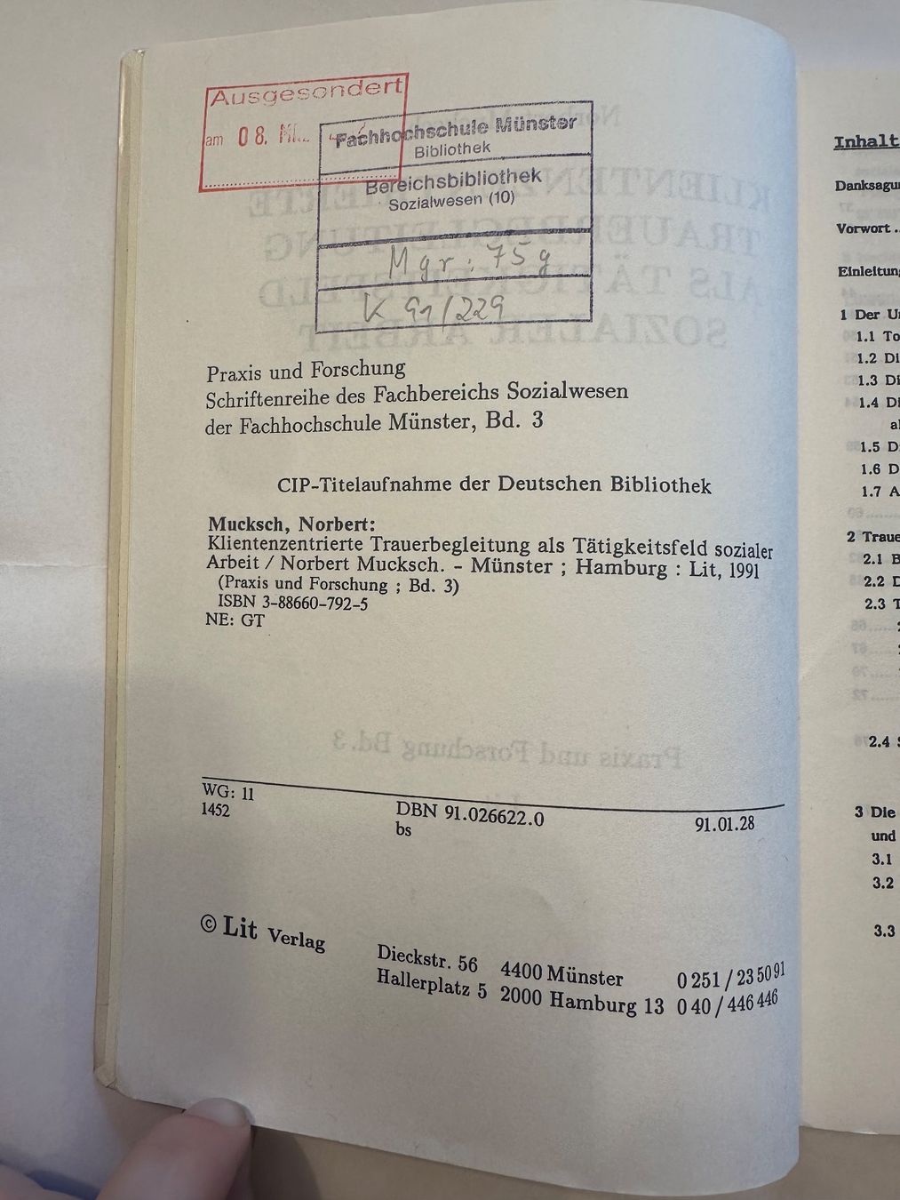 Libri: Klientenzentrierte Trauerbegleitung (Norbert Mucksch) – Usato da Boll venduto da Ha-Se 3