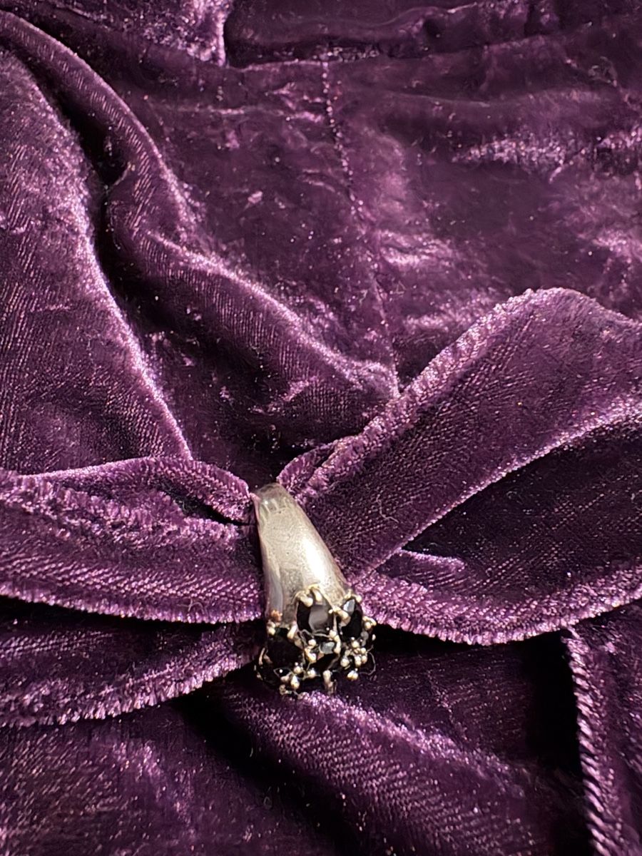 Anelli: Eleganter Ring 925er Silber mit schwarzen Steinen Gr.58 – Usato da Zürich venduto da wei_8n2l 3