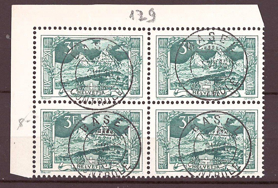 Alle Briefmarken: # 10 --- MYTHEN  3000.- – Gebraucht aus Dübendorf von Piero2