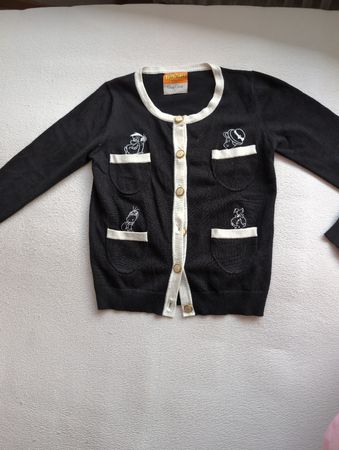 Vintage Daily Dolly Flintstones Cardigan, Size S, Cute!
